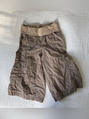 vintage y2k place cargo gaucho pants 5 girls sequins wide leg foldover